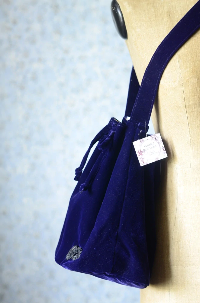Royal blue velvet