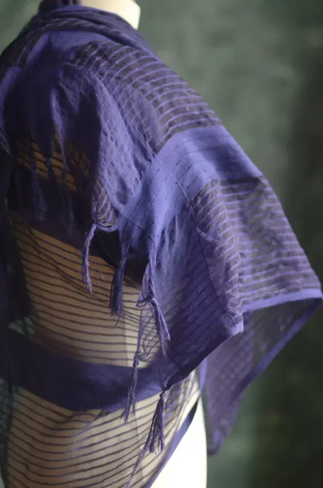 Modrá na pomezí fialové