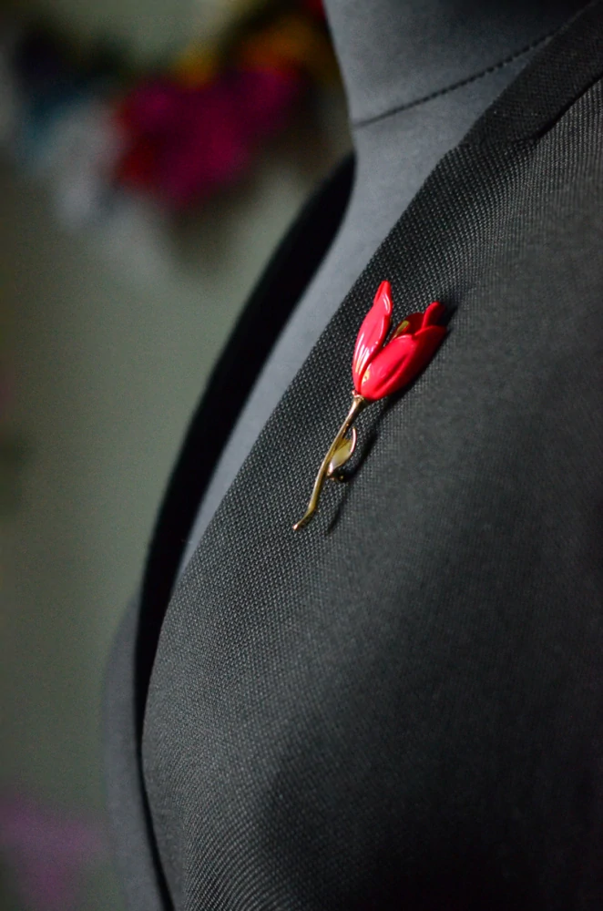 Červený tulipán