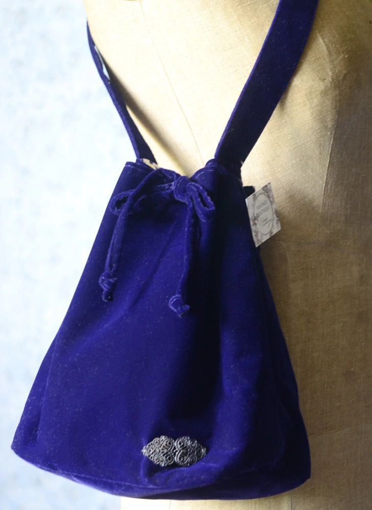 Royal blue velvet