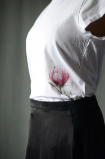 Akvarelová magnólie "Bene Valete"