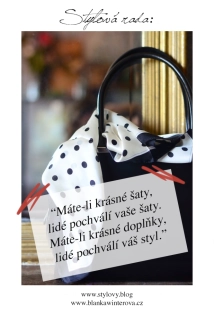 "Máte-li krásné šaty, lidé pochválí ..."